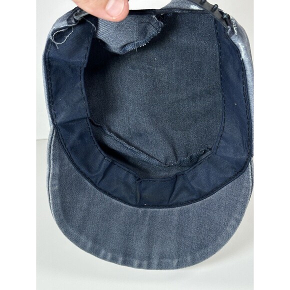 Vintage ALABAMA Mountain Music Adjustable Hat/ Cap Strapback Blue Distressed 80s - Picture 12 of 12